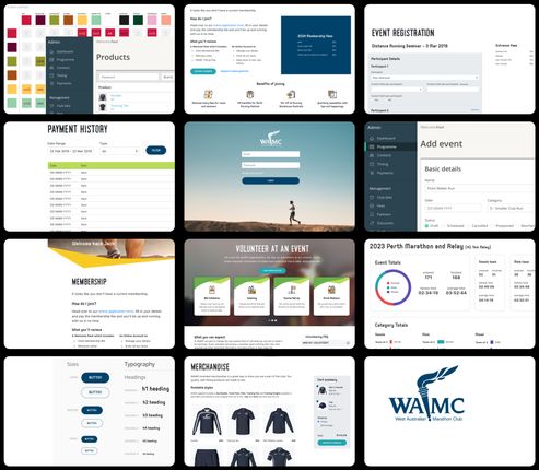 screenshots of the WAMC website