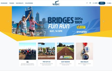 Screenshot of the WAMC website home page